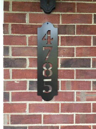 Modern Home Address Plaque Cut Metal Sign Metal House Sign Decorations