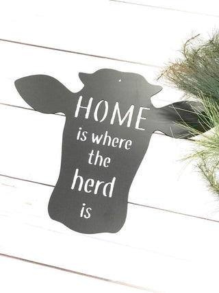 Metal Cow Sign Metal Sign Farmhouse Sign Metal Saying Sign Rustic Metal Sign Metal Decorations