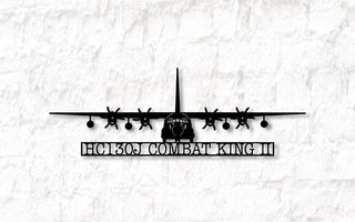 Hc130j Combat King Ii Aircraft Metal Sign Cut Metal Sign Wall Decor Decorations