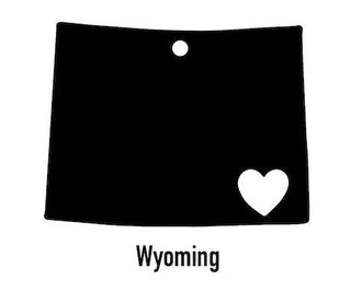 Wyoming State Ornament Cut Metal Sign Wall Decor Metal Sign Metal Art Decorations