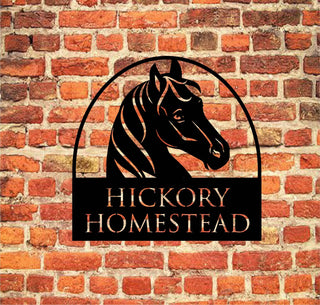 Custom Metal Horse Stable Sign Custom Equine Metal Art Horse Stable Metal Art Decorations