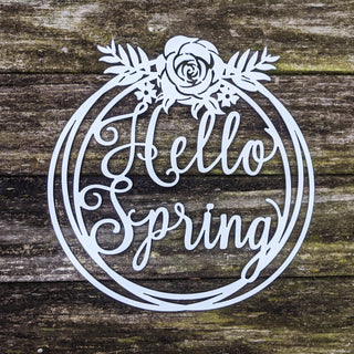 Hello Spring Sign Seasonal Wall Decor Decorations