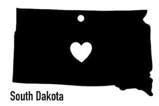 South Dakota State Ornament Cut Metal Sign Wall Decor Metal Sign Metal Art Decorations