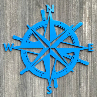 Nautical Compass Rose Metal Sign Cutout Cut Metal Sign Wall Metal Art Decorations