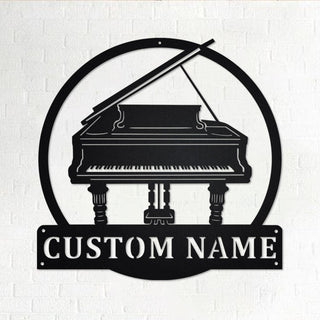 Custom Grand Piano Personalized Grand Piano Name Sign Decoration For Room Grand Piano Custom Grand Piano Decorations