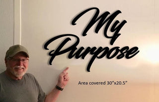 My Purpose Word Metal Sign Cut Metal Sign Wall Decor Decorations