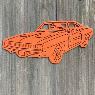 Dukes Of Hazard Charger Metal Sign Cutout Cut Metal Sign Wall Metal Art Decorations