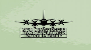 P3 Vp94 Crawfishers two Generations Family (personalized) Metal Sign Cut Metal Sign Wall Decor Decorations