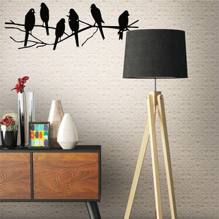 Metal Wall Decor Birds On Branch Metal Birds Birds Sign Living Room Indoor Outdoor Decoration Wall Hangings Decorations