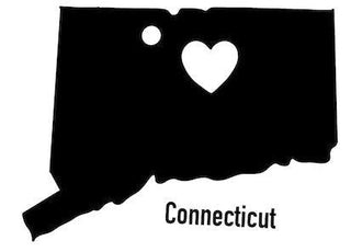 Connecticut State Ornament Cut Metal Sign Wall Decor Metal Sign Metal Art Decorations