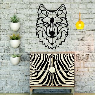 Metal Wall Decor Metal Wolf Head Decor Animal Art Wall Hanging Home Living Room Interior Decoration Wolf Sign Decorations