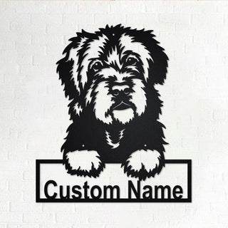 Custom Portuguese Water Dog Personalized Portuguese Water Name Sign Decoration For Room Portuguese Water Decorations