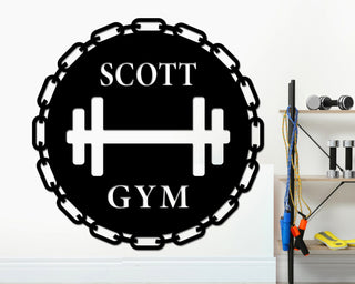 Custom Metal Gym Sign Workout Room Gifts For Men Closing Gift Home Gym Sign Cross Fit Sign Metal Wall Decor Decorations