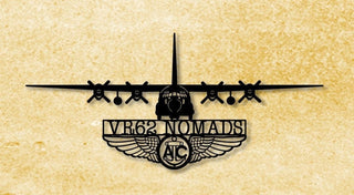 C130 Vr62 Nomads With Aircrew Wings Metal Sign Cut Metal Sign Wall Decor Decorations