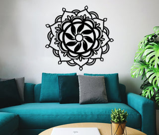 Mandala Lotus Metal Wall Decor Yoga Decor Metal Mandala Art Home Office Living Room Decoration Metal Mandala D?cor Decorations