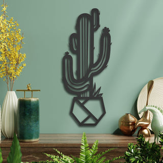 Cactus Metal Wall Sign Cactus Metal Wall Hanging Gift Interior Wall Decor Decorations