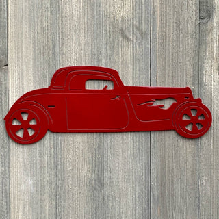 Hotrod Metal Sign Cutout Cut Metal Sign Wall Metal Art Decorations