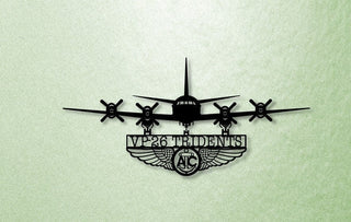 P3 Vp26 Tridents With Aircrew Wings Metal Sign Cut Metal Sign Wall Decor Decorations