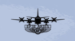 Ep3e Aries With Aircrew Wings Naval Aircraft Metal Sign Cut Metal Sign Wall Decor Decorations