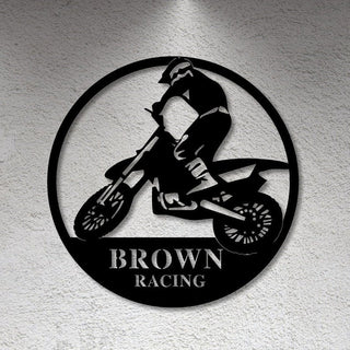 Personalized Dirtbike Sign Custom Metal Sign Gift For Dad Personalized Sign Metal Sign Motocross Sign Motocross Gift Decorations