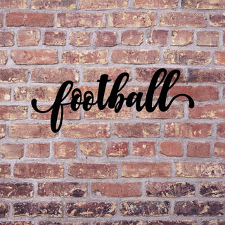 Football Sign Cut Metal Sign Wall Decor Metal Sign Metal Art Decorations