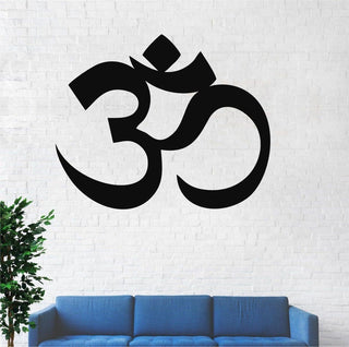 Metal Om Decor Yoga Gifts Om Symbol Yoga Studio Decor Interior Decoration Wall Hanging Metal Sign Decorations