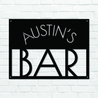 Custom Metal Bar Sign Laser Cut Custom Indoor/outdoor Bar Sign Personalised Bar Sign Decorations