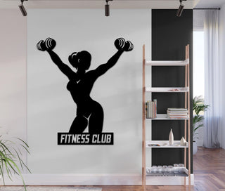 Girl Gym Monogram Sign Fitness Metal Sign Metal Sign Monogram Metal Sign Board Metal Wall Sign Metal Art Sign Decorations