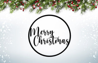 Round Merry Christmas Metal Sign Metal Word Metal Christmas Sign Merry Christmas Christmas Decor Laser Cut Metal Sign Holiday Decor Decorations