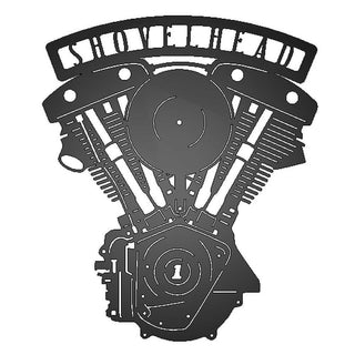 Shovelhead Engine Metal Garage Sign Biker Garage Steel Wall Sign Motorcyclist Gift Father's Day Gift Vintage Motorcycle Wall Art Decorations