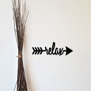 Relax Arrow Master Bathroom Decor Arrow With Relax Word For The Wall Unwind Beach Cabin Or Lake House Relax Sign Decorations