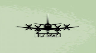 P3 Fly Navy P3 Orion Naval Aircraft Metal Sign Cut Metal Sign Wall Decor Decorations