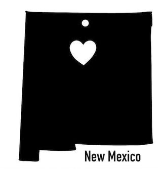 New Mexico State Ornament Cut Metal Sign Wall Decor Metal Sign Metal Art Decorations