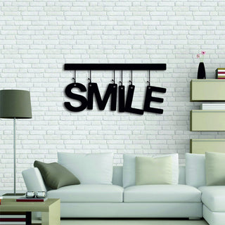 Smile Metal Sign Motivational Wall Decor Friends Sign Metal Words Metal Wall Decor Entryway Housewarming Gift Decorations