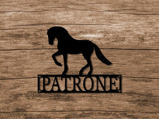 Custom Metal Horse Stall Sign Personalized Stall Plaque Dressage Horse Stall Sign Decorations