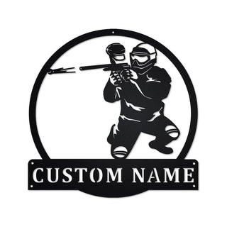 Personalized Paintball Metal Sign Paintball Paintball Metal wall Decor Paintball Lover Gift Custom Paintball Decorations