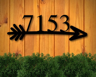 Custom Metal Address Sign Address Plaque Metal Address Numbers Address Arrow Sign Front Porch Metal Signaddress Signs For House Decorations