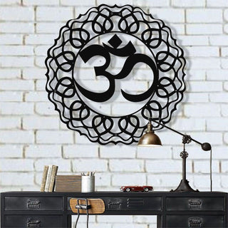 Metal Wall Decor Metal Om Decor Namaste Decor Om Yoga Wall Decor Metal Mandala Art Home Office Living Room Decoration Decorations