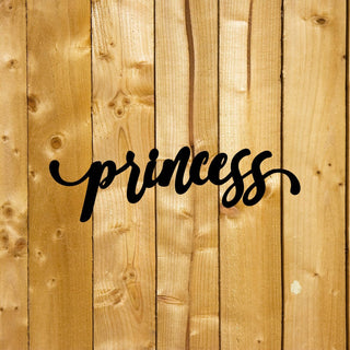 Princess Sign Cut Metal Sign Wall Decor Metal Sign Metal Art Decorations