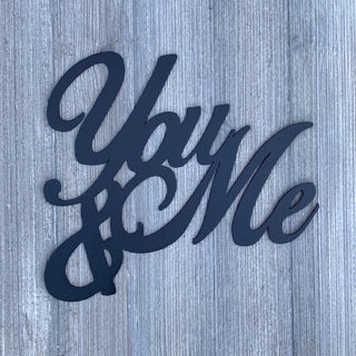 You And Me Metal Sign Cutout Cut Metal Sign Wall Metal Art Decorations