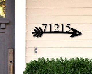 Custom Metal Address Sign Address Plaque Metal Address Numbers Address Arrow Sign Front Porch Metal Signaddress Signs For House Decorations