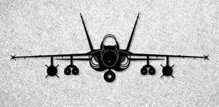 F A18 Hornet Gear Up With Ordnance Military Fighter Attack Aircraft Metal Sign Cut Metal Sign Wall Decor Decorations