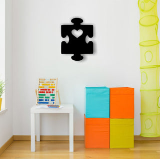 Autism Awareness Puzzle Piece With Heart Metal Art Autism Awareness Mother's Day Clinic Decor Decorations