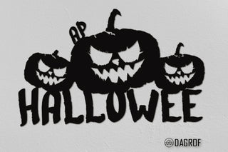 Halloween Metal Wall Decor Pumpkin Decor Halloween Party Above Couch Wall Decor Decorations