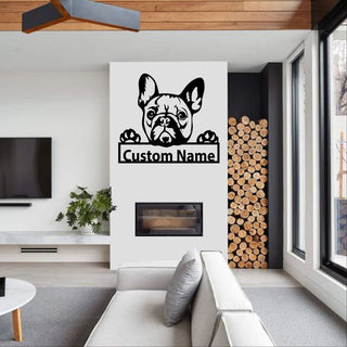 Personalized French Bulldog Metal Sign French Bulldog Housewarming Outdoor Metal Sign Dalmatian Lover Dog Lover Gifts Decorations