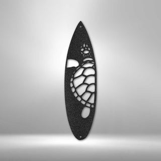 Surf Board Turtle Metal Wall Sign Surfer Gift Idea Gift For Her Christmas Gift Idea Decorations