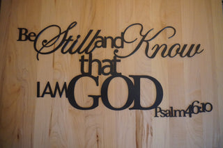 Be Still And Know Sign Psalm 46:10 Be Still Sign Metal Sign Farmhouse Decor Be Still metal Scripture Christian Art Decorations