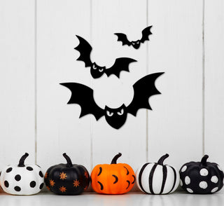 Metal Flying Bats Halloween Decorations Spooky Decor Indoor Or Outdoor Yard Art Haunted House Props Halloween Bat Decor Decorations