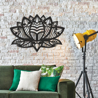 Lotus Flower Wall Decor Wall Decor Minimalist Gift Metal Wall Sign Metal Wall Hanging Decorations