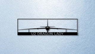 U2 Dragon Lady High Altitude Reconnaissance Aircraftand More Metal Sign Cut Metal Sign Wall Decor Decorations